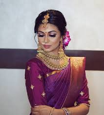 How To Make Your Vritham Look Stand Out The Coming Wedding Season Indian Bridal Makeup Indian Bridal Sarees Wedding Saree Indian