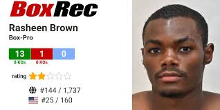 BoxRec: Rasheen Brown