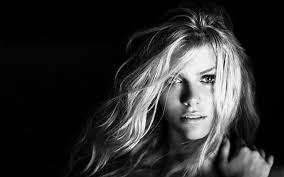 Black And White Model Background Black And White Model Photography Brooklyn Decker Monochrome Black White Women Fashion Model Blonde Brooklyn Decker Black Background Portrait Retouching Hair