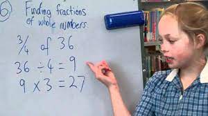 This method is quite simple when it comes to whole numbers. Finding Fractions Of Whole Numbers Youtube