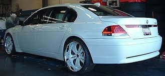 Custom White Donz Brasco On 2006 Bmw 745li Custom Wheels Bmw Car Wheels