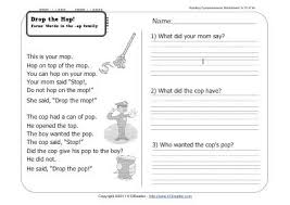 List the birth order of the children in your family. Drop The Mop 1st Grade Reading Comprehension Worksheet Wk 10