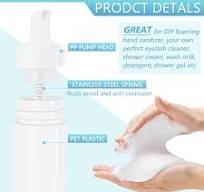 Foam Pump Bottle 200ml/6.8oz Empty Plastic Foam Dispenser Pump Bottle Travel Large Refillable BPA Free Lotion Bottles for Shampoo Shower Hand Soap ...