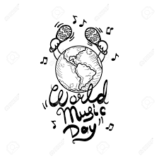World music day or imd. Live World Music Day Concept Background Hand Drawn Illustration Royalty Free Cliparts Vectors And Stock Illustration Image 110112940