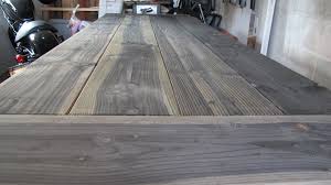 When you want to make a pine tabletop from narrow planks, you usually glue the planks together in a procedure called lamination. Diy Natural Stain For Rustic Tables Merrypad