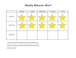 Free Easy Behavior Tracking Chart