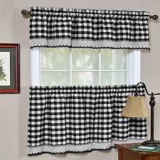 As soon as mounted you may use them speedily and relish the place to put together. Buffalo Check Gingham Kitchen Window Curtains 24 Tier Valance Set Walmart Com Walmart Com