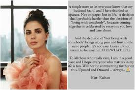 Kirti kulhari husband, age, biography, wiki, height, family, career debut, movies, tv shows & net worth. Kirti Kulhari Announces Separation From Husband Saahil Sehgal Not On Paper But In Life