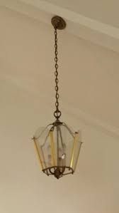 This ensures that your fixture will be compatible with the canopy and that the finishes will match. How To Hang A Hanging Lamp On A Sloped Ceiling Doityourself Com Community Forums