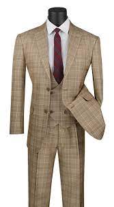 3 piece suits for men in wool, seersucker, and other fabrics to keep you looking fashionable. Renaissance Collection Regular Fit 3 Piece Suit Camel Men S Fashion