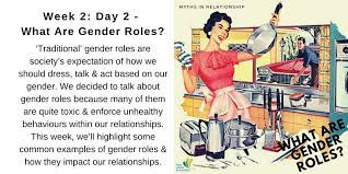 Saif Society Ar Twitter: "#Mythsinrelationships Day 2: What R Gender Roles?  'Traditional' Gender Roles Are Society's Expectation Of How We Should  Dress, Talk & Act Based On Gender. We Decided 2 Talk