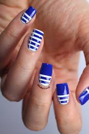 Nail designs are not only for fashionistas but also are for righteous hearts. Dark Blue And White Acrylic Nails Nail And Manicure Trends