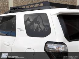Matte Black American Flag Decal 4runner Toyota 4runner Mountain Tree Line Side Window Decal Fits 2010 2019 5th Gen With Images Toyota 4runner 4runner Accessories 4runner