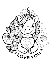 Print and color valentine's day pdf coloring books from primarygames. Unicorn I Love You Coloring Pages Cartoons Coloring Pages Coloring Pages For Kids And Adults