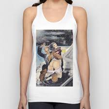 Vintage Nude hand colored female male spanking butt bum Tank Top by Vintage  Art Erotica 