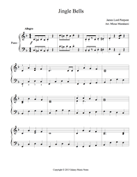 Print off this jingle bells very easy piano sheet music at the bottom of the page for free! Jingle Bells Intermediate Piano Sheet Music