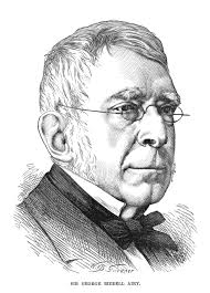 Sir George Biddell Airy /N(1801-1892). English Astronomer. Wood Engraving,  American, 1873. Poster Print by Granger Collection