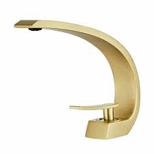 Whether you're interested in giving your bathroom vanity an updated look or are considering a total bathroom renovation, a new sink faucet from modern bathroom is an. Modern Bathroom Vessel Sink Faucet Long Curved Spout Single Handle Deck Mounted Kitchen Faucets Home Garden