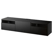 Decouvrez Besta Banc Tv Brun Noir Lappviken Brun Noir 180x42x39 Cm Ikea In 2020 Tv Bench Tv Unit Ikea