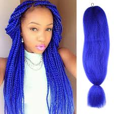 Pinksmart braid purple blue blonde color synthetic jumbo braids ombre braiding hair extension white women synthetic hair. Amazon Com Fashion Lady 100 Kanekalon Jumbo Braid Hair Extension 1pcs Lot Blue Braiding Hair Extensions Kanekalon African Hair Braiding Synthetic Yaki Straight Crochet Braids Hairstyles 48inch 57g Pc Blue Beauty