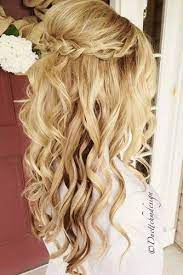 Princess Diaries Create Memories With These 35 Half Up Half Down Prom Hairstyles Wedding Hair Down Long Hair Styles Wedding Hairstyles For Long Hair