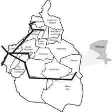 Donde está tlahuac en el mapa. Mapa De Distrito Federal En El Que Se Ubica El Sistema De Download Scientific Diagram