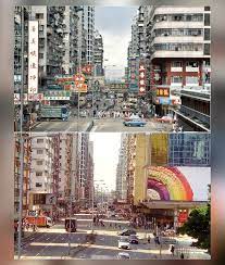 1980s年 2019年11月18日平行時空三十四年 旺角亞皆老街火車橋向望可發覺無晒招牌 水務署無咗 歷史時空 hong
