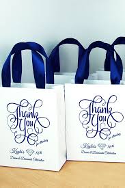 Thank You Gift Bags For Birthday Parties 20 Denim Diamonds 16th Birthday Party Favor Sweet Sixteen Treat Bags Personalized Thank You Party Bag With Satin Ribbon Handles For Guests In 2020 Birthday Party Favors 16th Birthday Party