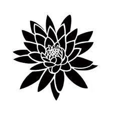 Black And White Water Lily Flower Tattoo Water Lily Tattoo Designs Creative Water Lily Tattoo Design Black Flowers Tattoo Water Lily Tattoos Lily Flower Tattoos