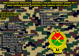 The rejimen askar wataniah (territorial army regiment) is the military reserve force of the malaysian army. Pengambilan Rejimen 503 Askar Wataniah Batalion Pertama Facebook