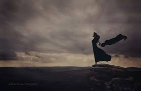 Stepping To The Edge Of The Abyss A Woman Embraces Eternity Scenery Reference Moody Photoshoot Emotional Photography
