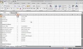 excel fixture list and league table creator