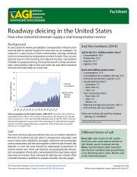 Roadway Deicing In The United States American Geosciences