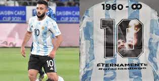 The team and coaching staff paid homage to the late diego maradona, alejandro sabella and leopoldo jacinto luque by wearing special kits featuring their numbers and faces prior to kickoff. Argentina 2021 Copa America Home Kit Released Footy Headlines