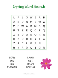 Teachers, parents, and students are welcome to make copies of these 2nd grade language arts crossword puzzles for educational purposes. 7 Printable Spring Word Searches Kitty Baby Love