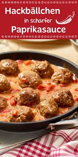 Hackballchen In Paprikasauce Maggi De Rezepte Rezepte Mit Frikadellen Paprikasauce