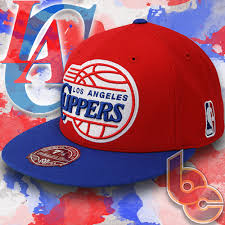 los angeles clippers nba fs01 mitchell ness fitted hat