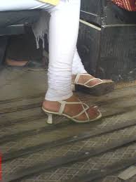 The Security Guard! on X: Next morning, while going home from night shift,  I found this gorgeous Indian girl with white tight leggings and a pair if  sexy white sandals. Those sandals