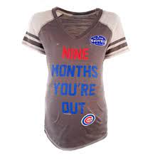 Chicago Cubs Women S New Grey Maternity Nine Months You Re Out Clark Street Sports