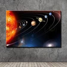 Then join together as shown in the video and make it like box now paint with acrylic color using tissue paper so it will create a texture. 2021 Solar System Hd Canvas Printing New Home Decoration Art Painting Unframed Framed From Dhqicai05 8 56 Dhgate Com