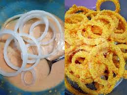 Bawang goreng is an indonesian crispy fried shallots condiment, a popular garnishing to be sprinkled upon various dishes of indonesian cuisine. Resepi Onion Ring Rangup Buat Sendiri Tak Sampai Rm1 Pun Mingguan Wanita