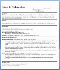 mechanical engineering resume example