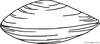 12 Free Printable Clam Coloring Pages In Vector Format Easy To Print From Any Device And Automatically Fit Any Paper Size In 2020 Coloring Pages Simple Cartoon Color