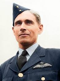 WW2 Undiagnosed Post-traumatic stress disorder (PTSD) P/O Peter W  Dunning-White (left) and F/L Robert W Bungey relax at playing dominoes