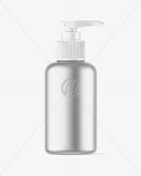 Download Matte Metallic Bottle W Closed Pump Mockup In Bottle Mockups On Yellow Images Object Mockups PSD Mockup Templates