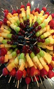 Easy Recipes Rainbow Fruit Kabobs Fruit Kabobs Display Fruit Kabobs