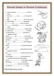 Present Simple Or Present Continuous Educacion Ingles Ejercicios De Ingles Material Escolar En Ingles