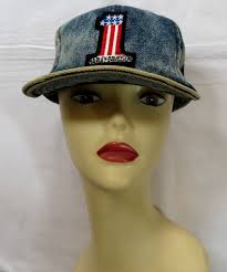 Harley Davidson Vintage Baseball Hat 1990's Faded Denim Style Motorcycle