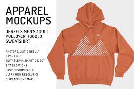 Download Pullover Hooded Sweatshirt Mockups Creative Photoshop Templates Creative Market