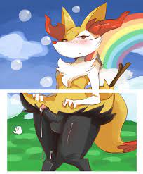 1boy anthro blush braixen cum erection furry girly lightsource  male male only nintendo penis pokémon (species) pokemon pokemon amie solo  video games 